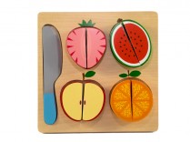 Chunky wooden Slice the Fruit Puzzle
